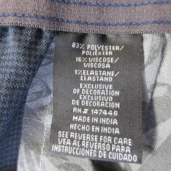 HANG TEN Drop In 20" Elastic-Waist Walkshorts Mens Sz XXL (42-44) Blue Plaid NWT - Picture 8 of 12